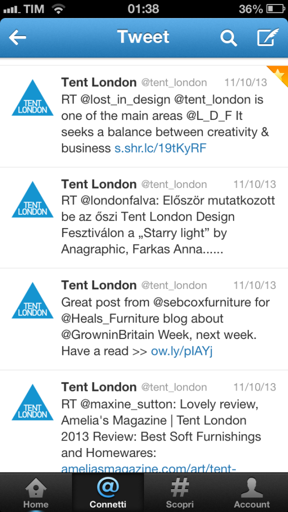 tent london twitter