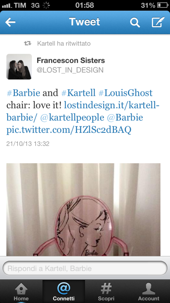 kartell barbie twitter