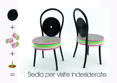 sedia per visite indesiderate concept