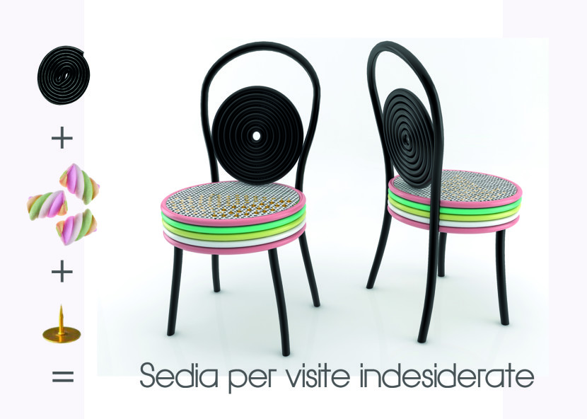 sedia per visite indesiderate concept